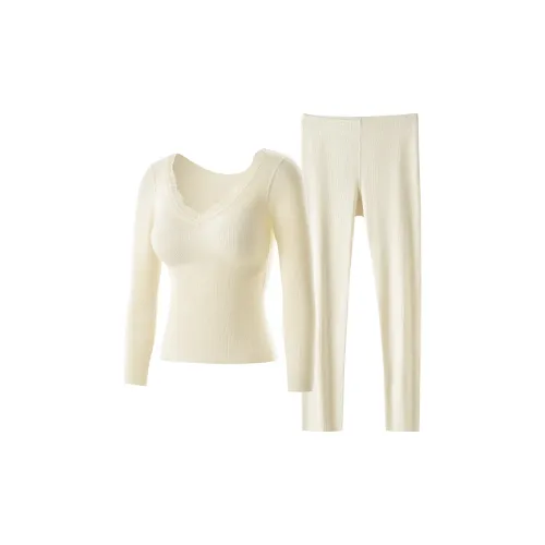 DIZIROU Осенний Зимний Термический Флисовый Линейный Женский Комплект