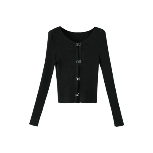 WANBAI Черный Женский Трикотаж