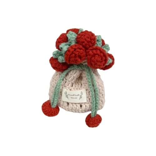 FGHGF Креативный DIY Self MADE Пряжа Ткани вязаные Розовый Чехол для наушников Материал Сумка DIY Игрушки