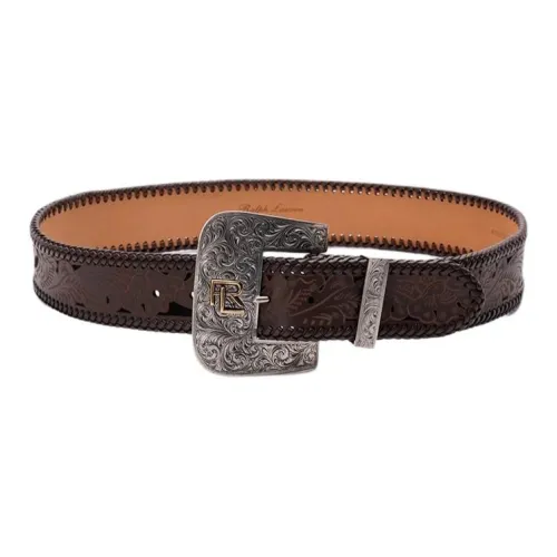 Ralph Lauren Кожаные ремни Женские Коричневый Умбра 5 см