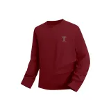 100% cotton, длинный рукав, рубашка, бордовый (с текстурированным ободком, буква, логотип на груди)