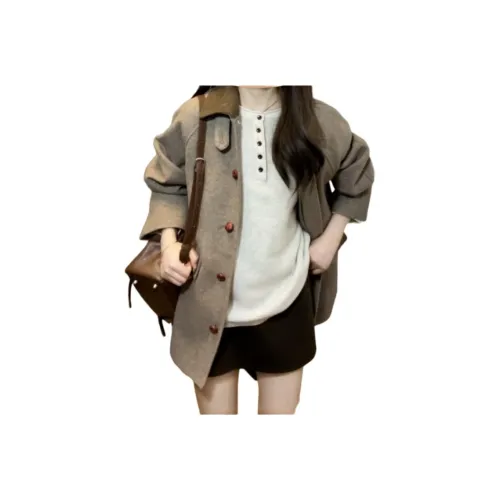 Mu Xiao Xin Вельвет Feel Пальто Женское