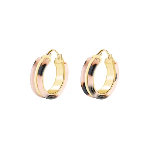 KEYS VIA Медный сплав Акрил Стальные игольные серьги-кольца Женские