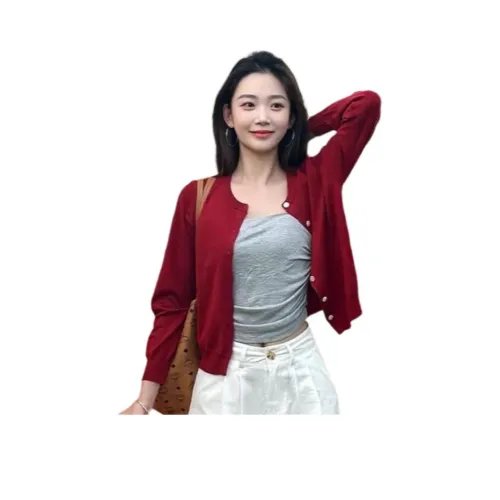 STYUW Красный Женский Трикотаж