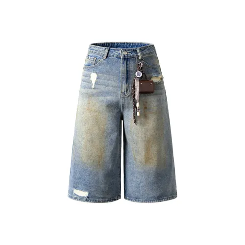 CHOCOOLATE Темно-синие Унисекс Джинсовые шорты