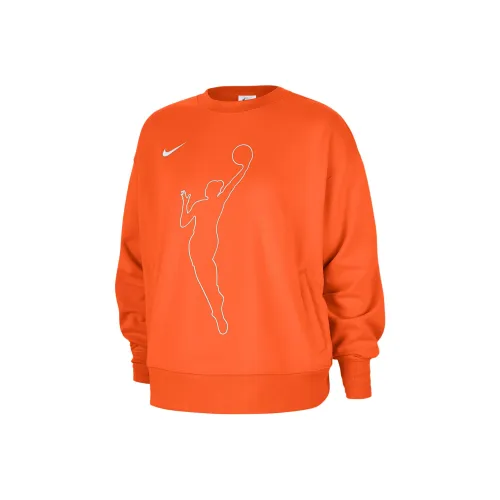 Nike Свободный крой Круглый вырез Длинный рукав Пуловер Женский