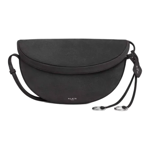 Alaia Телячья кожа Сумка через плечо Женская Угольно-черная