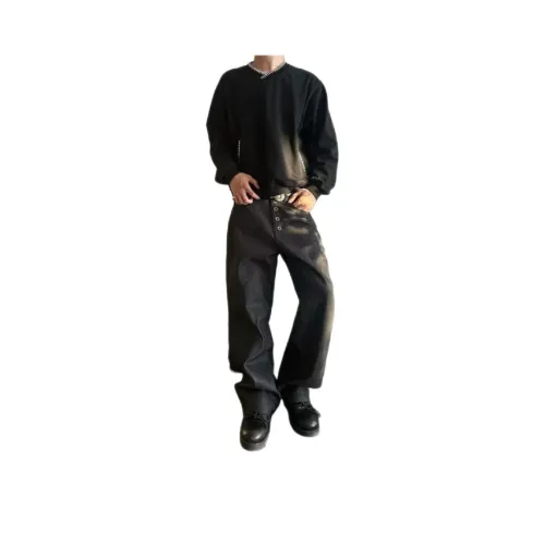 GOYN Мужские черные джинсы