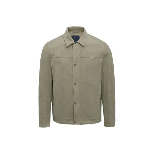 HLA Средний Зеленый Цветочный Узор N2 Унисекс Пуховики