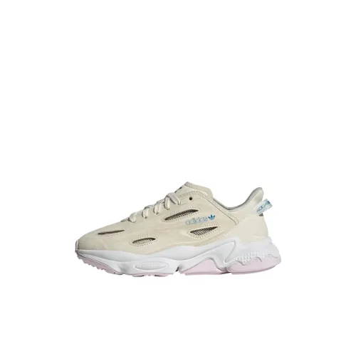 Adidas Originals Ozweego Series Celox K Противоскользящая Устойчивая к истиранию Повседневная обувь Кремово-белый Детский