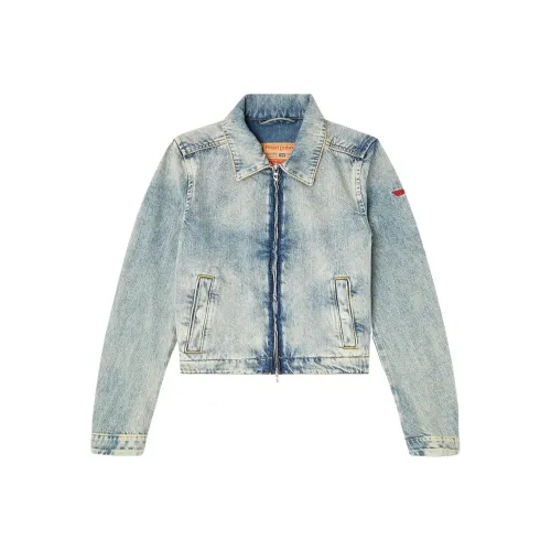 DIESEL Светло-синие Женские Джинсовые Куртки