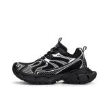 Чёрный Ярко-Серебристый-Тёмно-Серый-Высота каблука 4 см