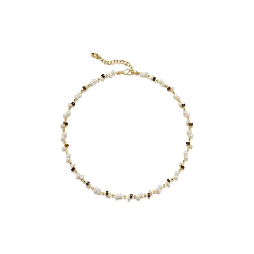 Amber Lollipop DOPAMINE Pearl Necklaces Women's