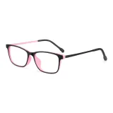 Розовый и черный двухцветный рамка [9832-C3]