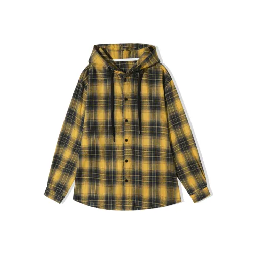 ZHONGBANGJICHU Пара Длинный рукав Рубашка Пальто Унисекс