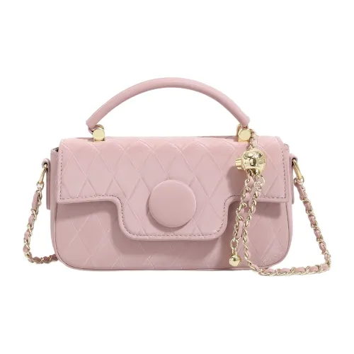 PESASRIE Microfiber Synthetic Leather Crossbody Bag Shoulder Bag Handbag Standard Women's Cherry Blossom Pink