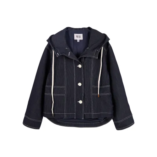 TOUCH Темно-синие женские джинсовые куртки