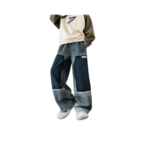 KAERFEITE Синие школьные джинсы