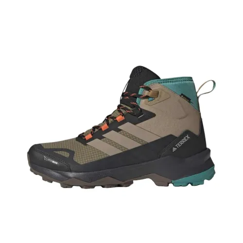adidas Terrex Skychaser Ax5 Водонепроницаемый и Дышащий Поддержка Сцепление MID Топ Альпинизм Походная обувь Унисекс Коричневый