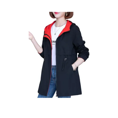 EMINU Женская тренч-куртка