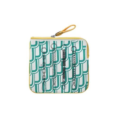 HERMES Carre Pocket Женские Verona Зеленый Северный Синий