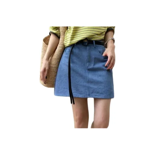 NANING9 Джинсовые короткие юбки Женские