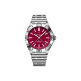 Красный циферблат часов