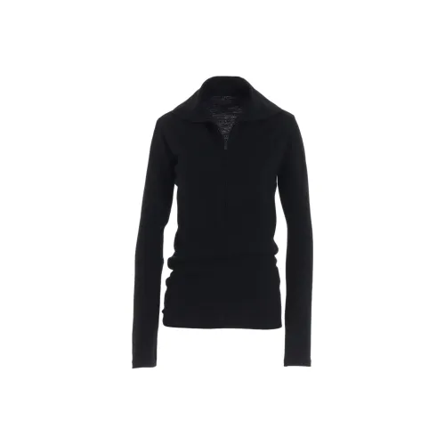 Yohji Yamamoto Y'S Fw25 MILD WASHABLE Джерси Высокий Воротник БЛОУЗА Рубашка Женская