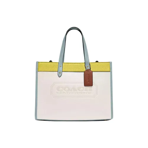 COACH Field Кожа Тоут Сумка Сумка для покупок Сумка через плечо Сумка Большая Женская