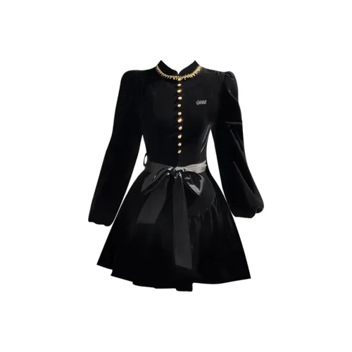 JOSR Длинное платье с длинными рукавами женское