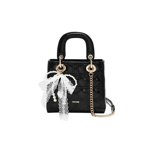 DAPHNE ПУ (полиуретан) Сумка Lady Dior Сумка через плечо Средний размер Женская Черная