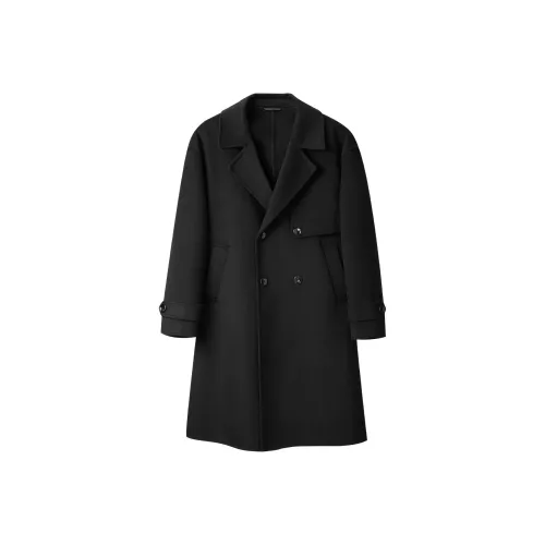 HLA Черный 01 Мужское пальто