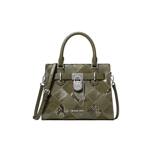 MICHAEL KORS HAMILTON PU (полиуретан) Одно плечо Сумка Маленькая Женская Оливково-зеленая