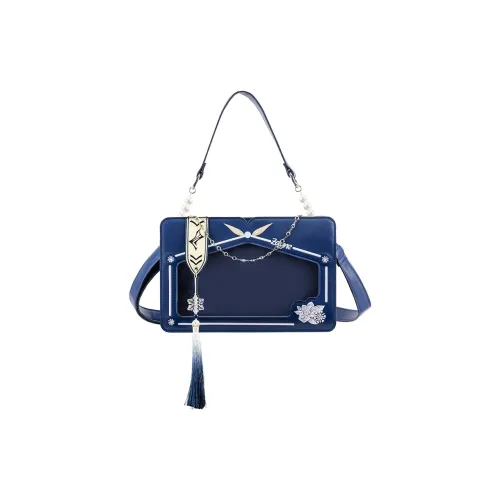 THE JUNCO ПУ (полиуретан) Ит-Сумка Женская Темно-Синяя