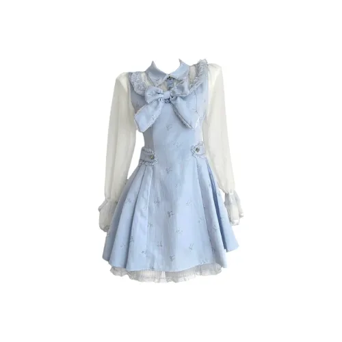 SECFLY OFFICIAL Длинное платье с длинными рукавами женское