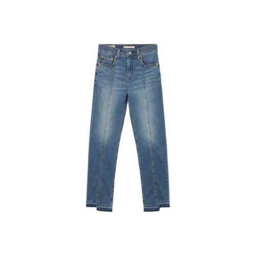 Levis Medium Blue Women's Jeans Левис Средне-синие Женские Джинсы