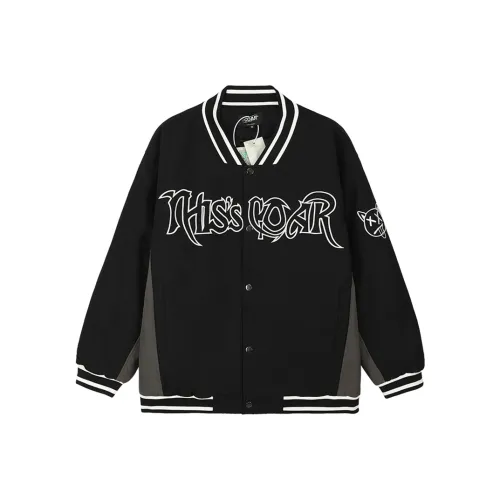 COAR Черный Унисекс Бейсбольные Джерси