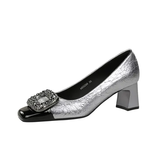 Dunnu Грубый каблук Мэри Джейн Женские туфли