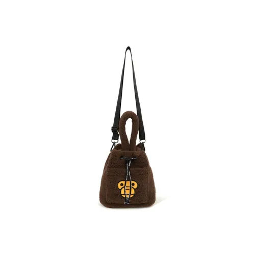 BABY MILO STORE BY A BATHING APE Ткань Сумка через плечо Стандартная Женская Коричневая