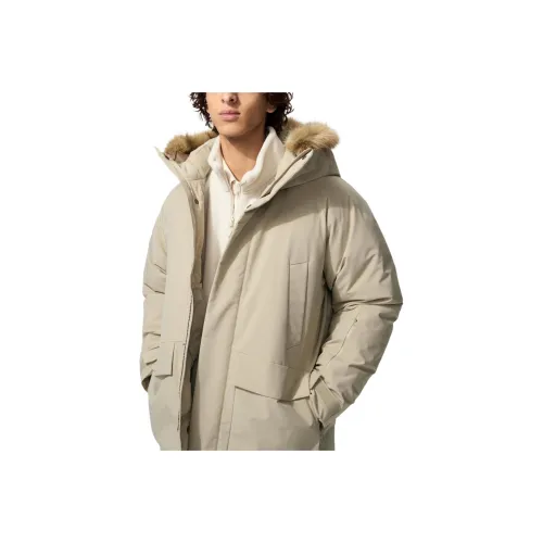 UNIQLO Бежевый Унисекс Пуховики