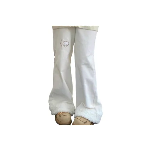 REMOULD Ecru Unisex Casual Pants