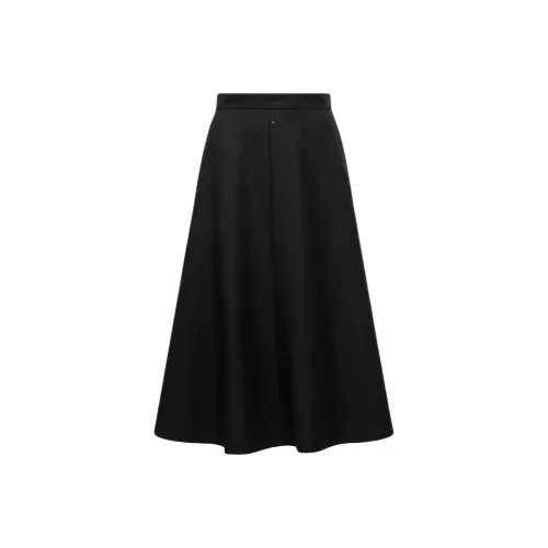 Moncler Mouliné Series Mouliné Шерсть Midi Юбка KNIT Длинный Юбка Женские