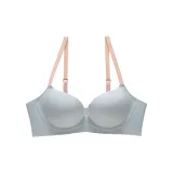 Светло-синий, тонкий верх, толстый низ, 3/4