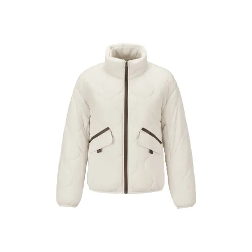 Skechers Хлопковый пуховик Женский Pure White