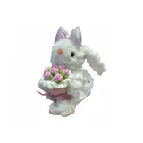 Розовый букет кружевное платье