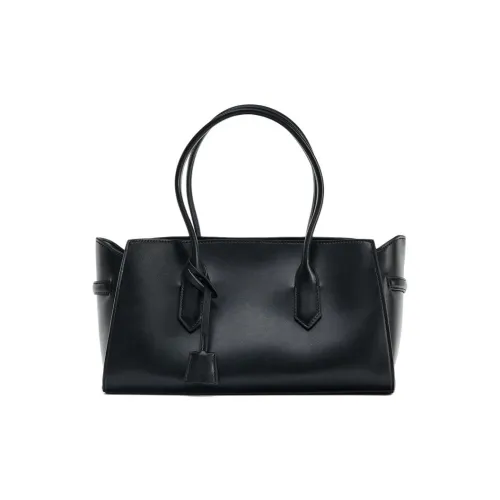 ZARA Полиуретан Сумка Стандартная Женская Черная