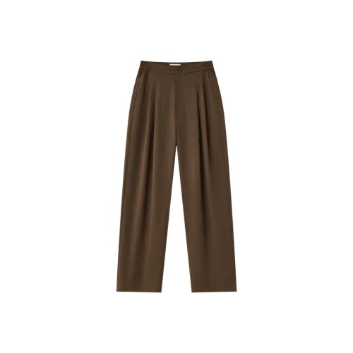 OPICLOTH Кофейный Унисекс Повседневные Штаны