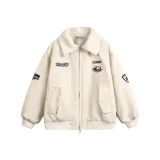 Абрикосовый полярный флис, пуховая куртка