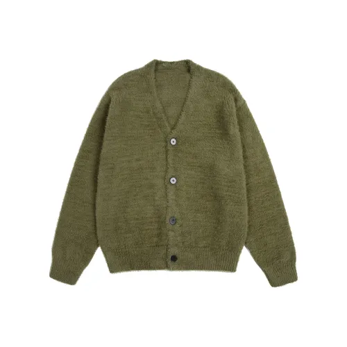 NANDCHN Оливково-зеленый Унисекс Трикотаж