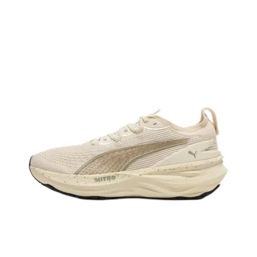 ALEX TOUSSAINT X PUMA ForeverRun NITRO™ II Дышащие Поддерживающие Беговые Кроссовки Унисекс Бежевые